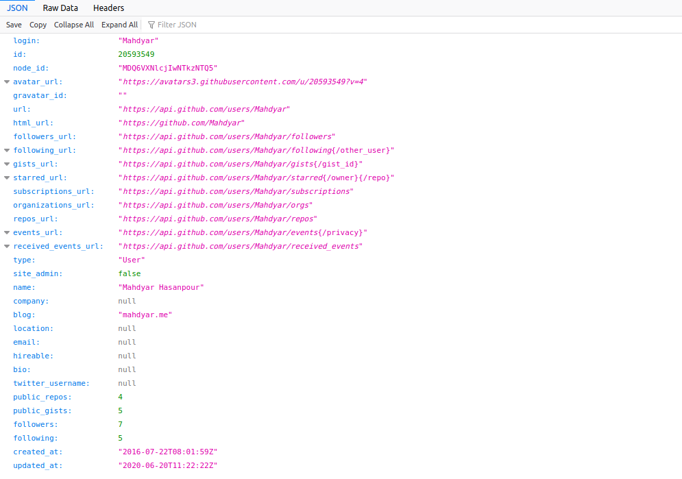 ای پی آی گیت هاب