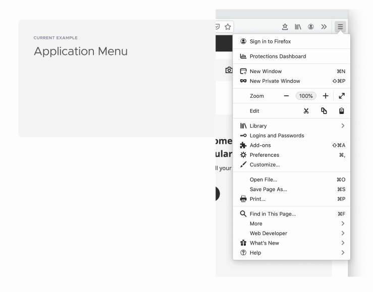 Proton new firefox design Mockups