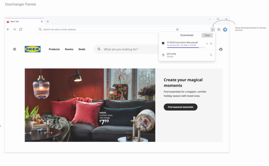 Proton new firefox design Mockups